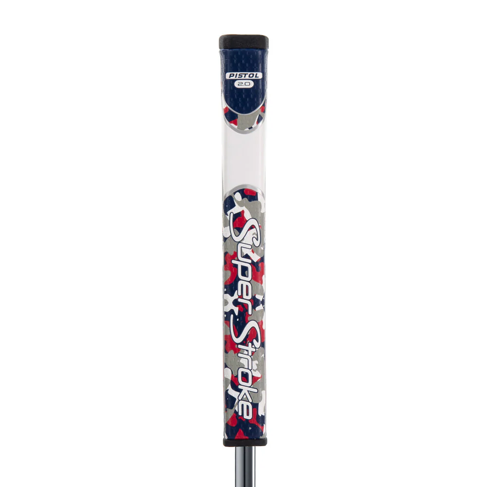 Super Stroke Zenergy Pistol GT 2.0 Putter Grip (Camo Red/White/Blue) - Image 2