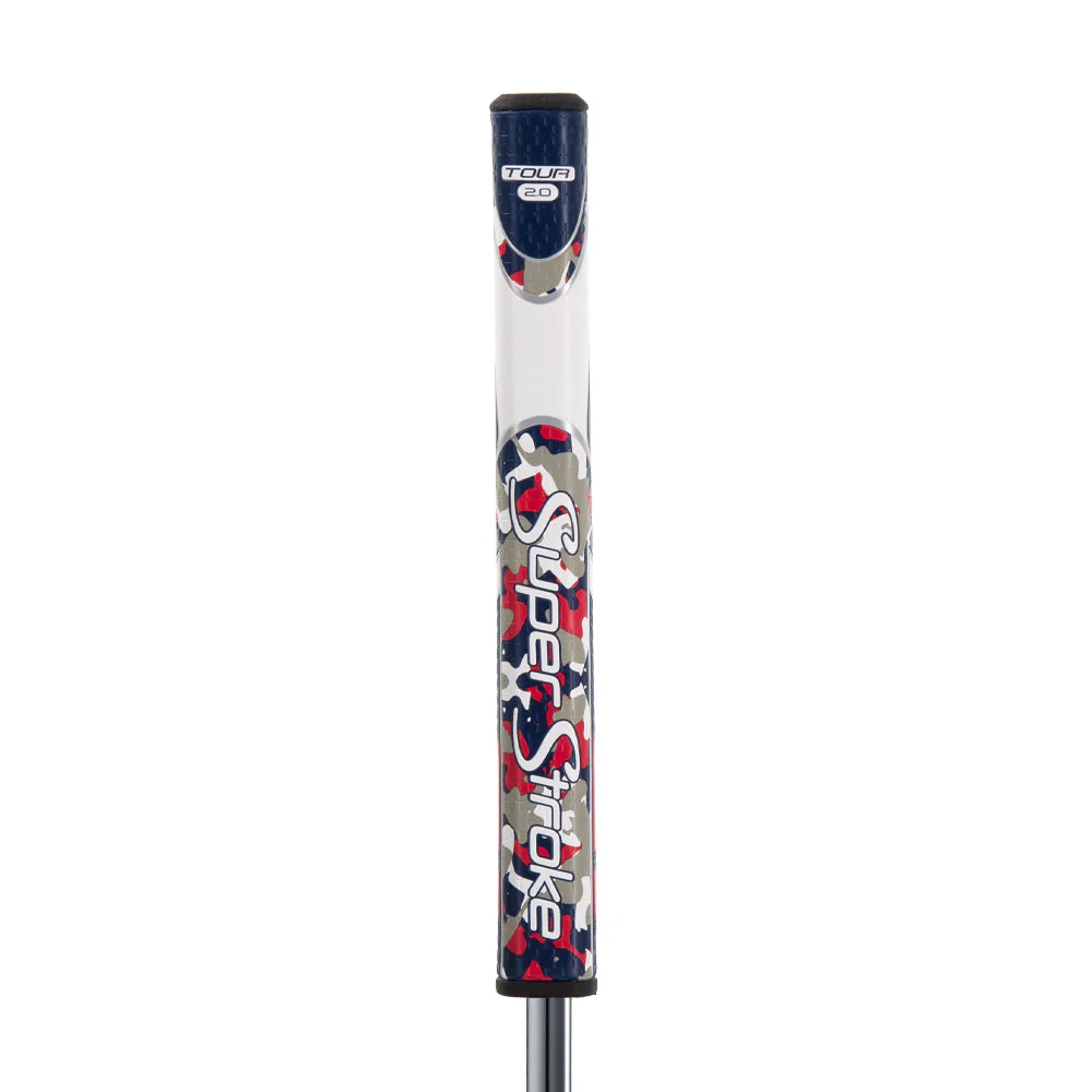 Super Stroke Zenergy Tour 2.0 Putter Grip (Camo Red/White/Blue) - Image 4